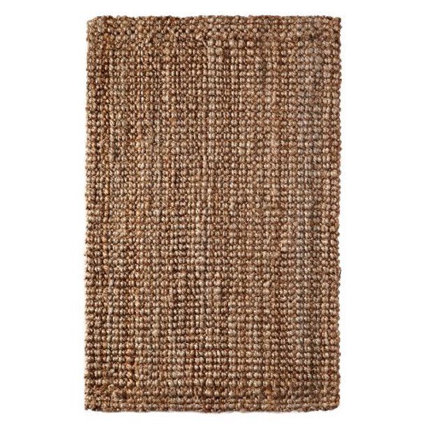 Photo 1 of Iron Gate Handspun Jute Area Rug  7FT X 6FT Hand woven by Skilled Artisans, 100% Natural eco-friendly Jute yarns, Thick ribbed construction, Reversible for double the wear, Rug pad recommended
