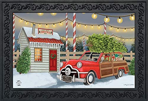 Photo 1 of Briarwood Lane Home for Christmas Doormat Wagon Indoor/Outdoor 18" x 30"
