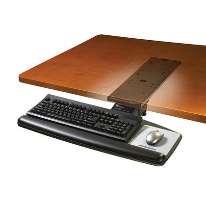 Photo 1 of 3M - Adjustable Keyboard Tray - Black
