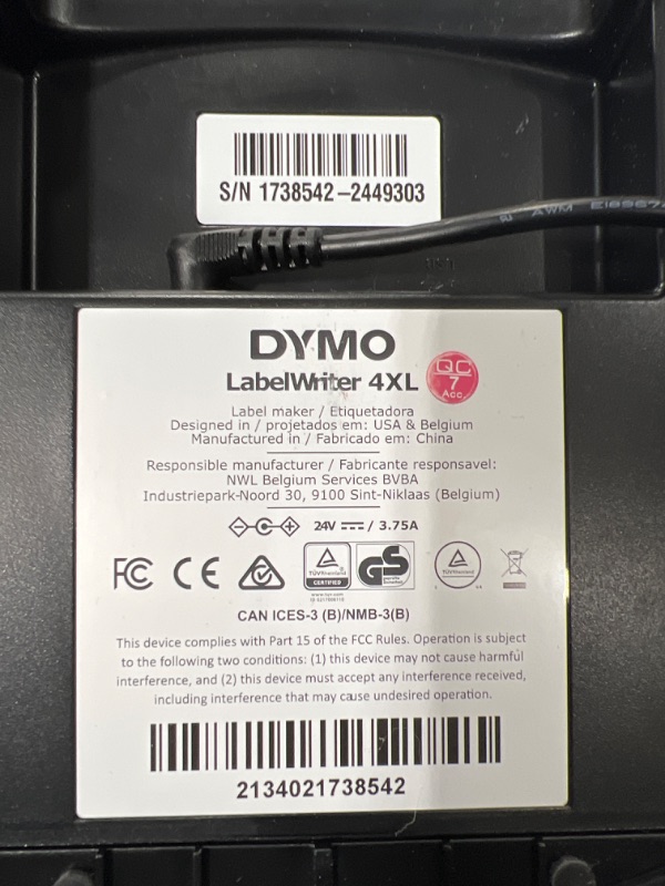 Photo 4 of DYMO 1755120 LabelWriter 4XL Thermal Label Printer
