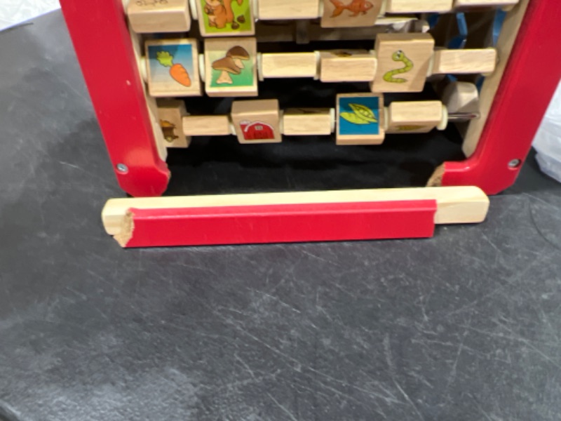 Photo 1 of Battat – Wooden Activity Cube – Discover Farm Animals Activity Center for Kids 1 year +
