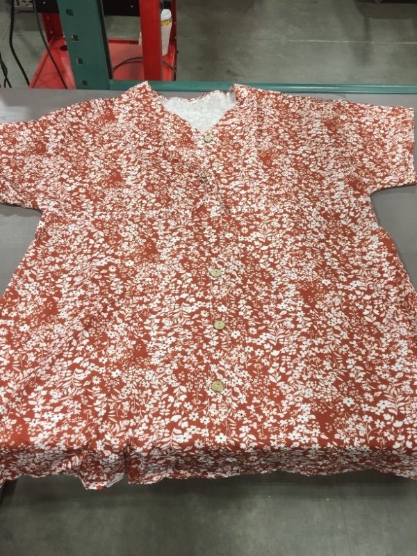 Photo 2 of Women's Clothing- Burnt orange floral dress- size XL