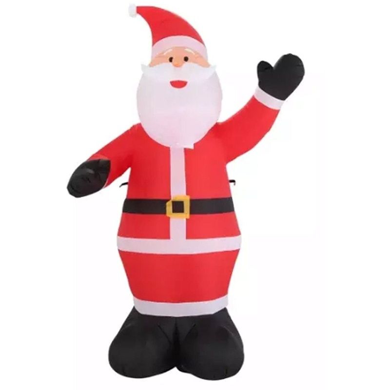 Photo 1 of 9 Foot Tall LED SANTA Airblown Inflatable Christmas Inflatable Holiday NEW
