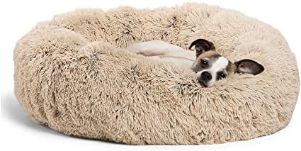 Photo 1 of Best Friends by Sheri The Original Calming Donut Cat and Dog Bed in Shag or Lux Fur, Machine Washable, High Bolster, Multiple Sizes S-XL
