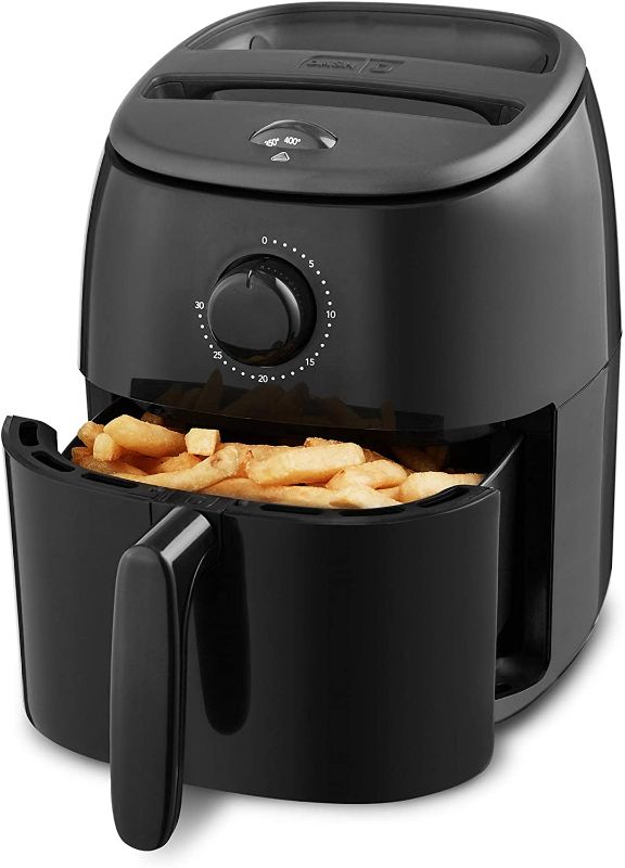 Photo 1 of DASH DCAF200GBBK02 Tasti Crisp Electric Air Fryer Oven Cooker with Temperature Control, Non-Stick Fry Basket, Recipe Guide + Auto Shut Off Feature