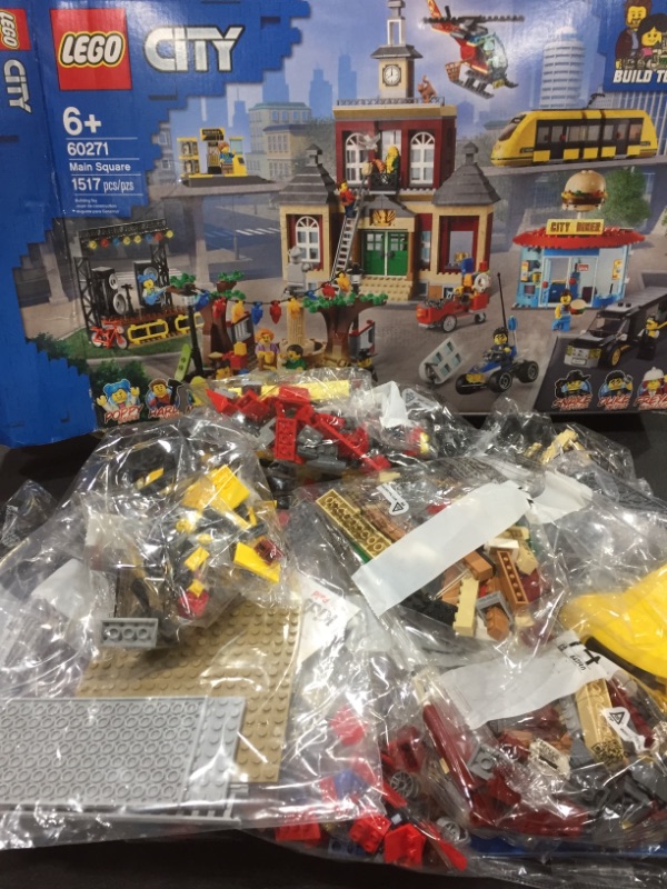 Photo 2 of LEGO City Main Square 60271 Set, Cool Building Toy for Kids, New 2021 (1,517 Pieces)
