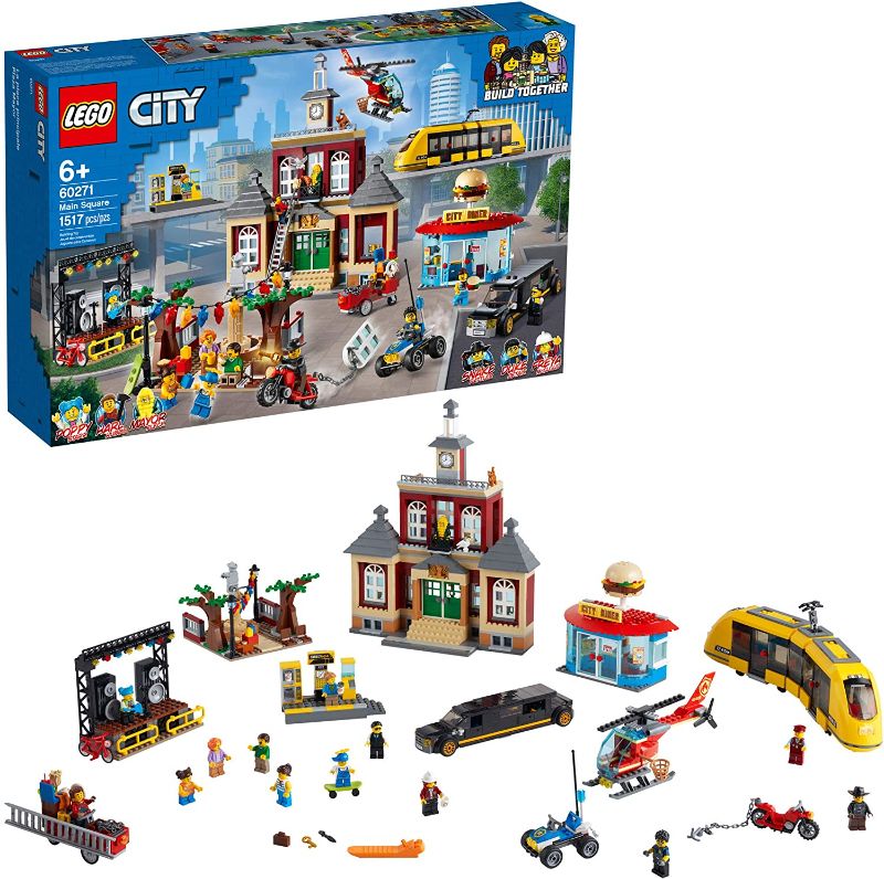 Photo 1 of LEGO City Main Square 60271 Set, Cool Building Toy for Kids, New 2021 (1,517 Pieces)
