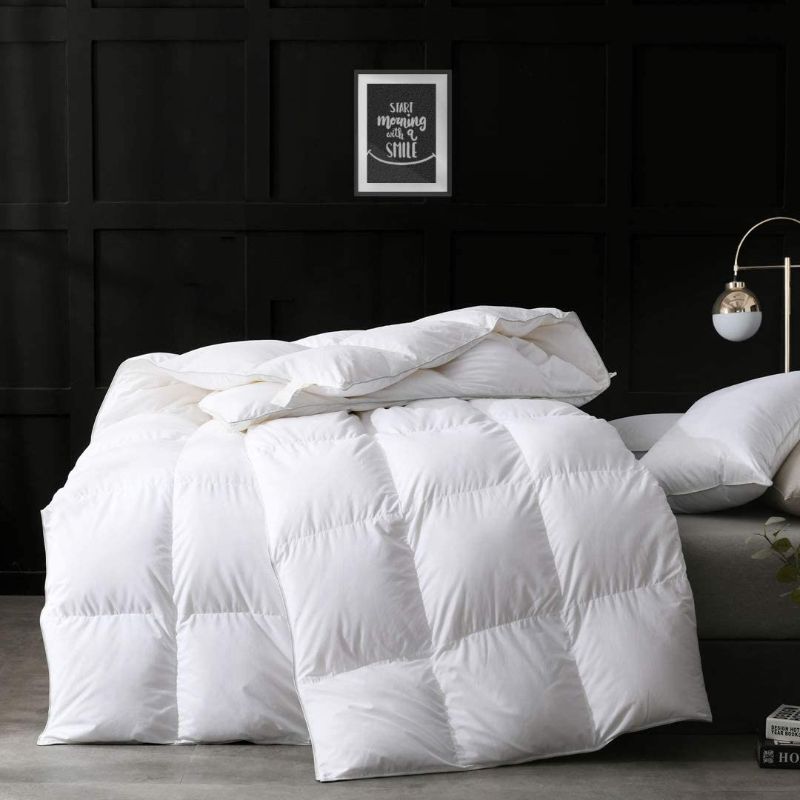 Photo 1 of APSMILE Ultra-Soft Cotton Feather Down Comforter King