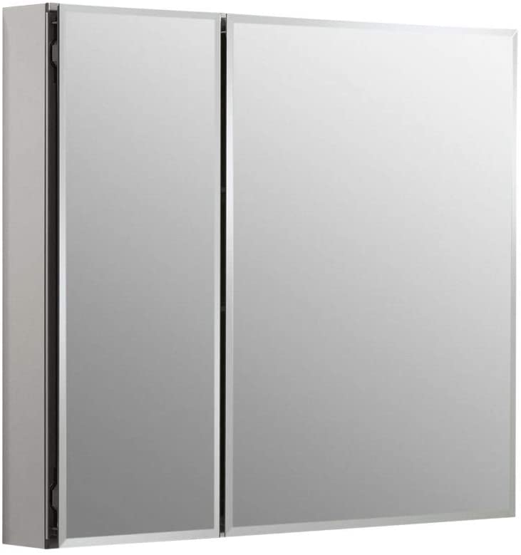 Photo 1 of FOR PARTS ONLY! KOHLER K-CB-CLC3026FS Frameless Double Door 30 Inch x 26 Inch Aluminum Bathroom Medicine Cabinet; Recess or Surface Mount
