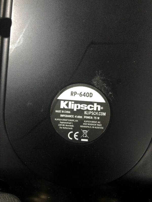 Photo 3 of Klipsch RP-640D Black Home Speaker Matte Black
