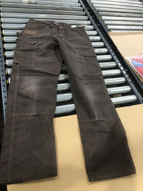 Photo 1 of MEN'S BROWN WORK PANTS 33x34 