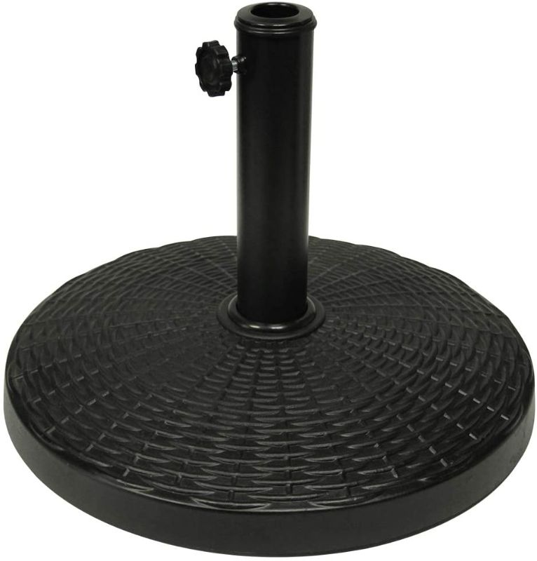 Photo 1 of Blissun 22 lbs Heavy Duty Patio Market Umbrella Base Stand (16.5")
