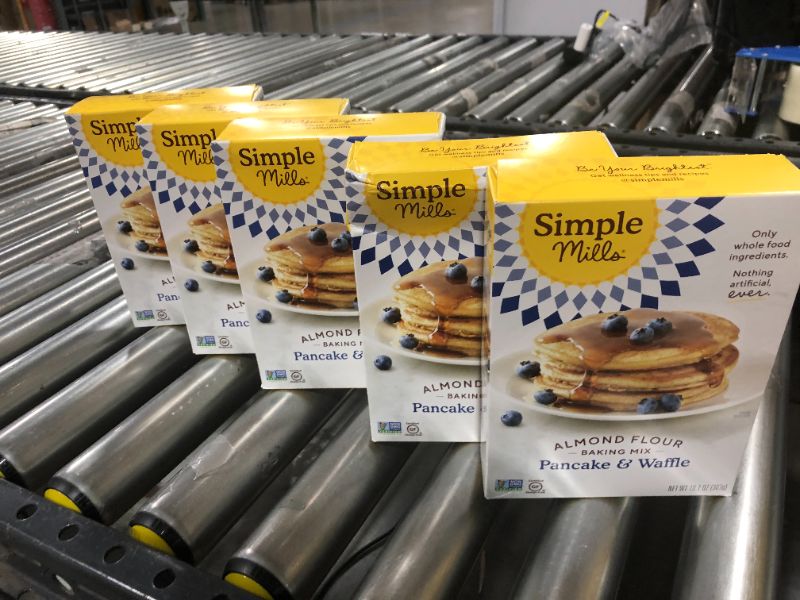 Photo 2 of 5 PACK!!! Simple Mills Almond Flour Pancake Mix & Waffle Mix, Gluten Free, Made with whole foods
BB JANUARY 19TH 2022 