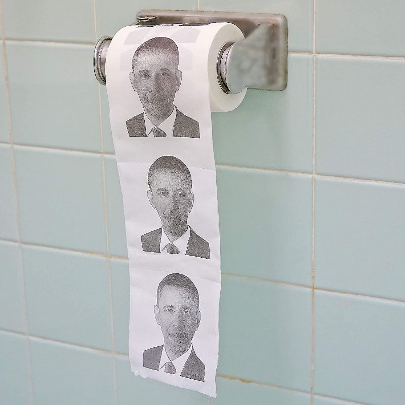 Photo 1 of  Pack of 5!!! Fairly Odd Novelties Obama Novelty Toilet Paper