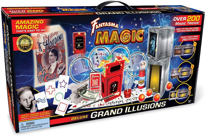 Photo 1 of Fantasma Deluxe Grand Illusions Magic Set with 200+ Tricks to Learn (78EUD) – Great Value Magic Kit for Boys & Girls 7 Years and Older.
