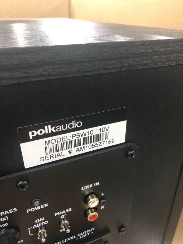 Photo 1 of Polk Audio PSW10 10" Powered Subwoofer - Power Port Technology, Up to 100 Watts, Big Bass in Compact Design, Easy Setup with Home Theater Systems Black
