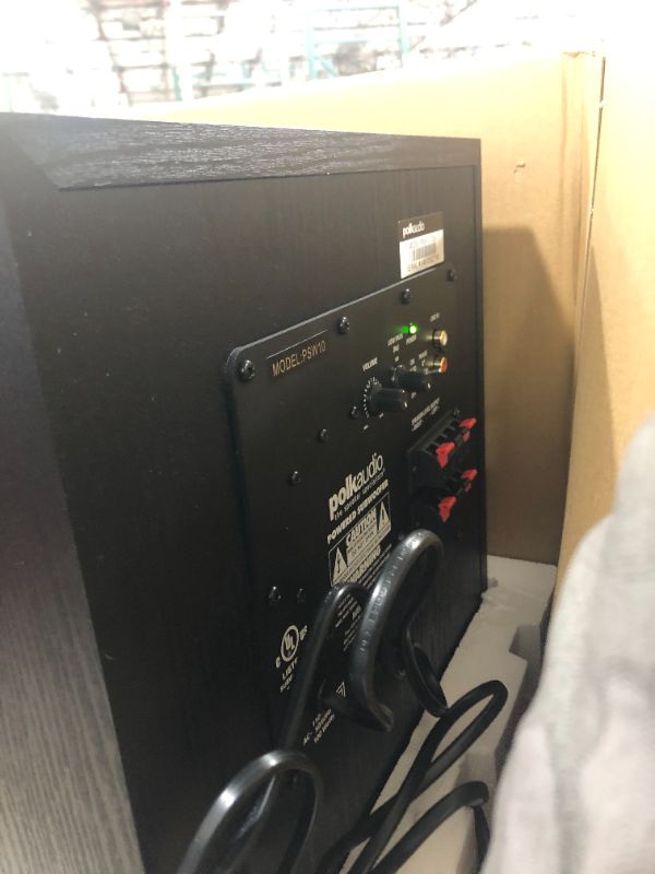 Photo 1 of Polk Audio PSW10 10" Powered Subwoofer - Power Port Technology, Up to 100 Watts, Big Bass in Compact Design, Easy Setup with Home Theater Systems Black
