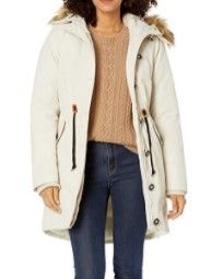 Photo 1 of Amazon Essentials Women's Water Resistant Long Sleeve Longer Length Parka with Faux Fur Trim Hood
SMALL