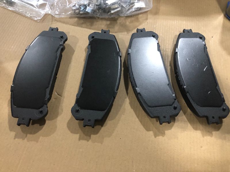 Photo 3 of Bosch BE1324H Blue Disc Brake Pad Set with Hardware for Select Lexus and Toyota Cars, SUVs, and Vans - FRONT
