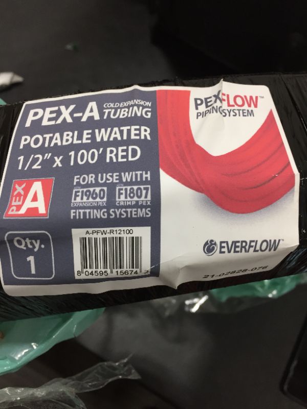 Photo 2 of 1/2 in. x 100 ft. Red Polyethylene Tubing PEX-A Non-Barrier Pipe and Tubing for Potable Water
