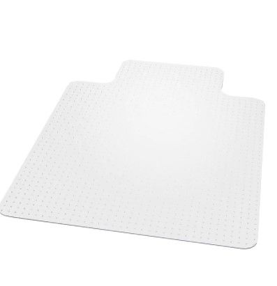 Photo 1 of  36" x 48'' Carpet Chair Mat, Rectangular w/Lip, Crystal Clear Vinyl 
