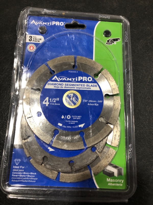 Photo 2 of 4.5 in. Segmented Diamond Blade (3-Pack)
