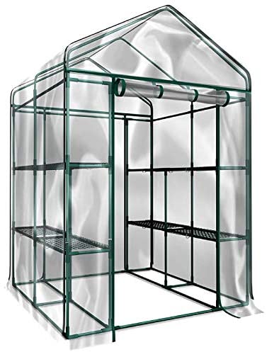 Photo 1 of Home-Complete HC-4202 Walk-In Greenhouse- Indoor Outdoor with 8 Sturdy Shelves-Grow Plants, Seedlings, Herbs, or Flowers In Any Season-Gardening Rack
