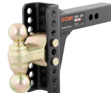 Photo 1 of Adjustable Channel Mount with Dual Ball (2 in. Shank, 14,000 lbs., 6 in. Drop)
