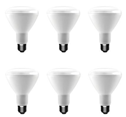 Photo 1 of 65-Watt Equivalent BR30 Dimmable LED Light Bulb Soft White (6-Pack)
