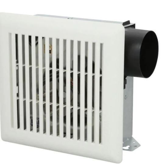 Photo 1 of Broan-NuTone 50 CFM Ceiling/Wall Mount Bathroom Exhaust Fan, White
