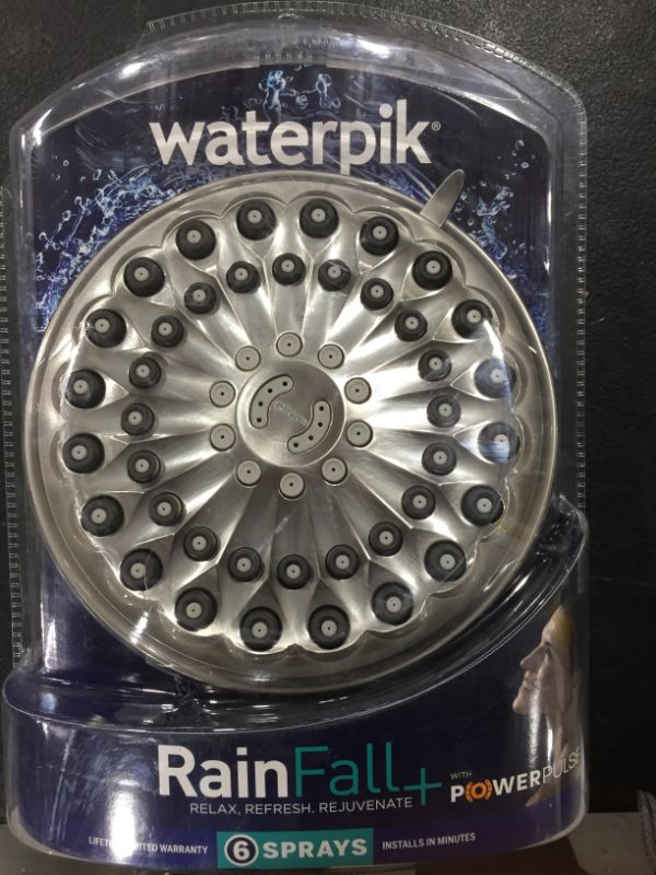 Photo 1 of 6-Spray Patterns 7 in. Drencher Wall Mount Adjustable Fixed Shower Head in Brushed Nickel
