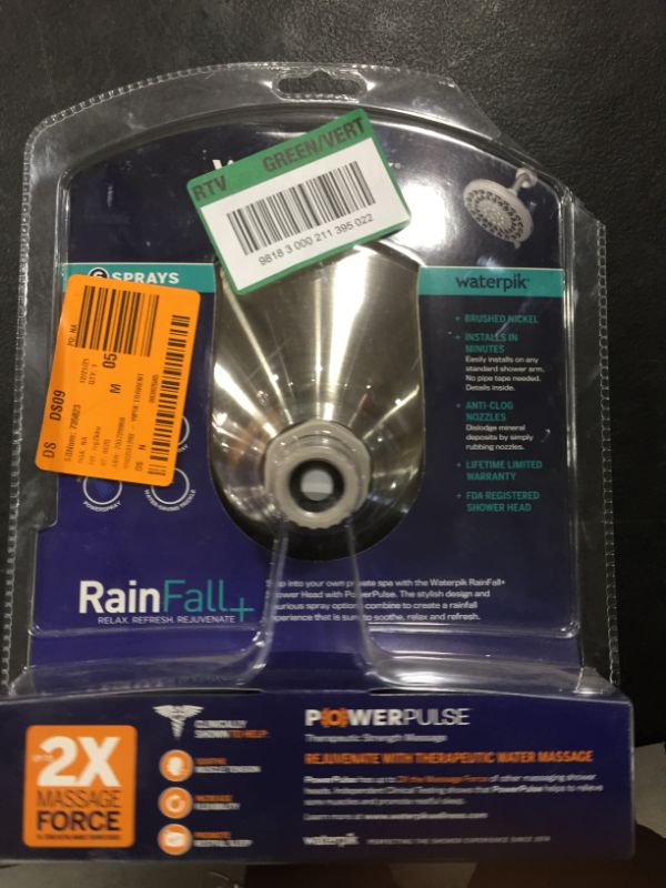 Photo 1 of 6-Spray Patterns 7 in. Drencher Wall Mount Adjustable Fixed Shower Head in Brushed Nickel
