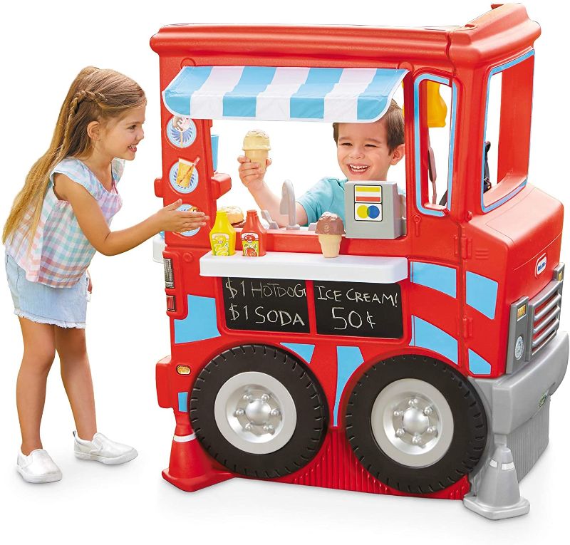 Photo 1 of FOR PARTS ONLY!!! Little Tikes 2-in-1 Pretend Play Food Truck Kitchen - Refreshed
