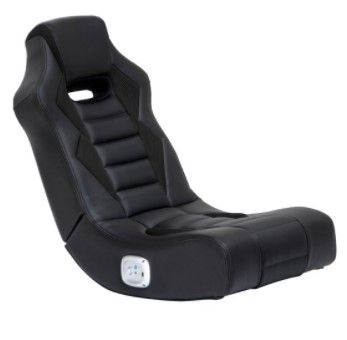 Photo 1 of X Rocker Flash 2.0 Bluetooth Audio Floor Rocking Gaming Chair, Black
