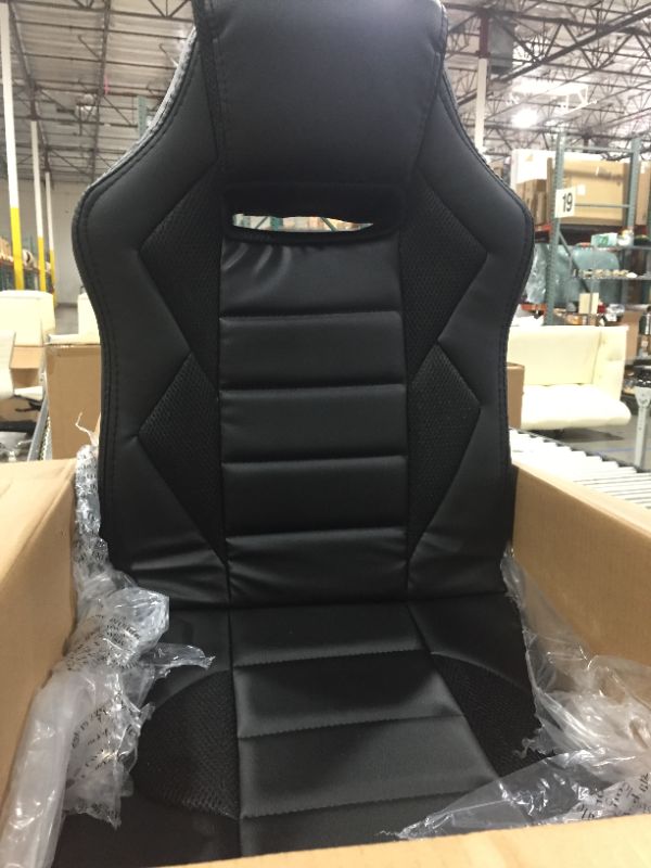Photo 1 of X Rocker Flash 2.0 Bluetooth Audio Floor Rocking Gaming Chair, Black
