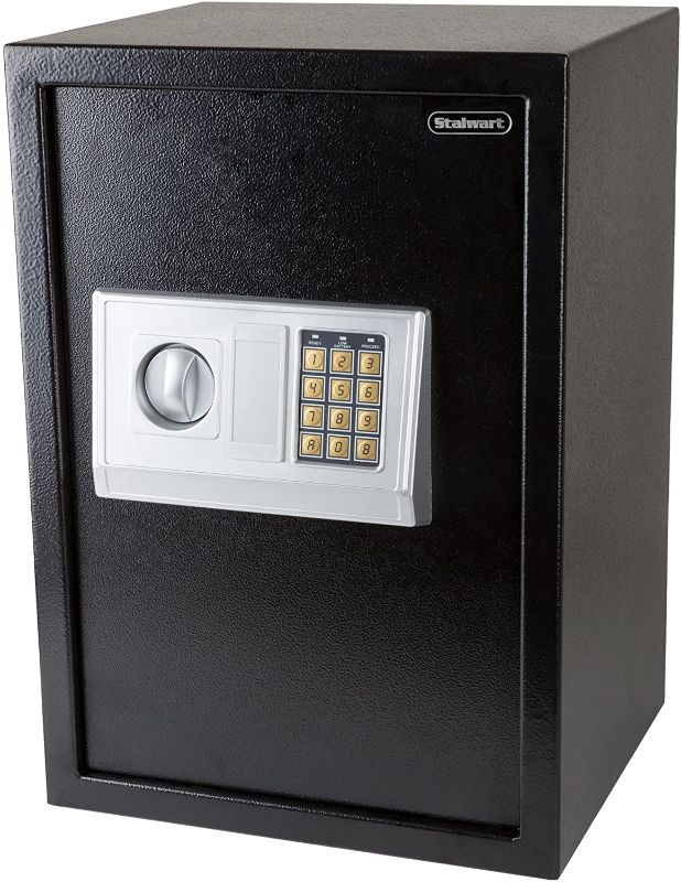 Photo 1 of Digital Safe – Electronic, Extra-Large, Steel, Keypad, 2 Manual Override Keys – Protect Money, Jewelry, Passports – For Home or Business by Stalwart
