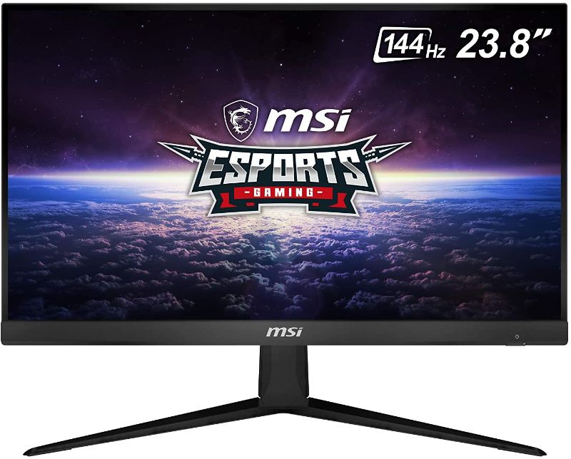 Photo 1 of MSI 24” FHD (1920 x 1080) Non-Glare with Super Narrow Bezel 144Hz 1ms 16:9 HDMI/DP AMD Radeon FreeSync IPS Gaming Monitor (OPTIX G241), Black
