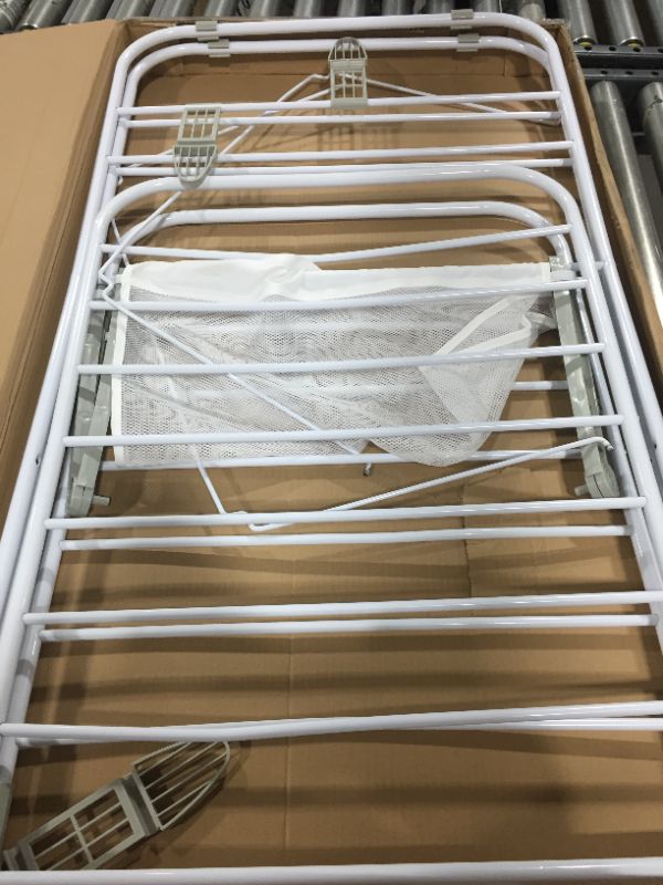 Photo 2 of Honey-Can-Do Heavy Duty Gullwing Drying Rack, White Metal
