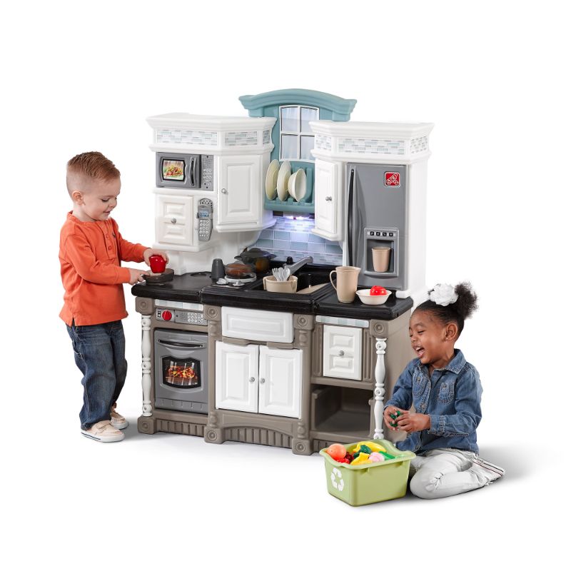 Photo 1 of Step2 8521KR Kitchen Playset for Kids with Realistic Electronic Features, Included Accessories, and Molded-in Appliances, Playset Is the One That Juni
