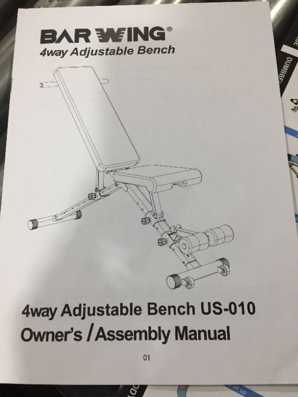 Photo 3 of BARWING 10-5-4-2 Weight Bench Adjustable Exercise | 800 LB Heavy Incline Decline Bench Press for Home Gym More Stable and Posture Adjustments | 5 Min Easy Assembly Foldable Training Lifting Bench | Dragon Flag Handle for Abdominal Arm Workout
