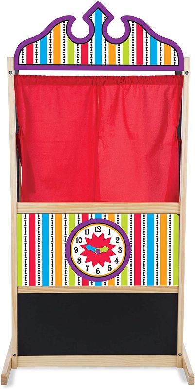 Photo 1 of Melissa & Doug Deluxe Puppet Theater - Sturdy Wooden Construction
