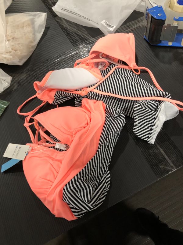 Photo 2 of 2 PACK! Peachy And Striped One Piece Swimsuit
ONE LARGE
ONE XL 