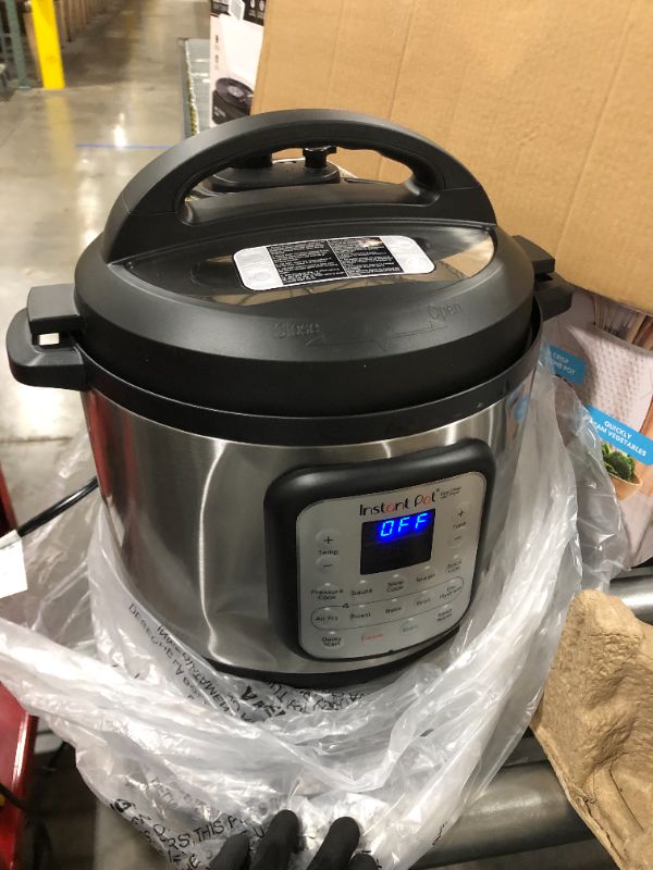 Photo 2 of Instant Pot Duo Crisp 11-in-1 Electric Pressure Cooker with Air Fryer Lid, 8 Quart Stainless Steel/Black, Air Fry, Roast, Bake, Dehydrate, Slow Cook, Rice Cooker, Steamer, Sauté
