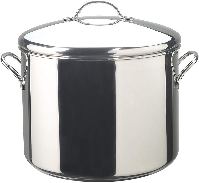 Photo 1 of Farberware Classic Stainless Steel Stock Pot/Stockpot with Lid - 16 Quart, Silver
