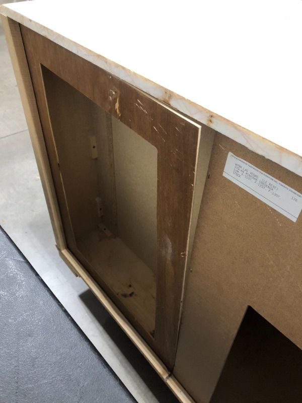 Photo 1 of 4 DRAWER WOODEN DRESSER H33 INCH W47 INCH L25 INCH (DRESSER ONLY)