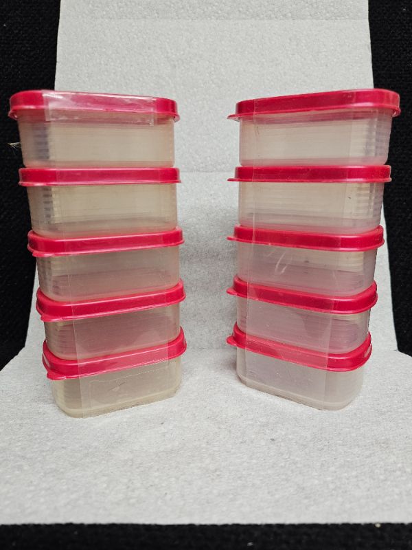 Photo 1 of Lot of 10 Plastic Organizer / Storage Containers - for hooks, weights, misc. storage
3 1/4" L x 2 1/2" W x 1 1/4" H 