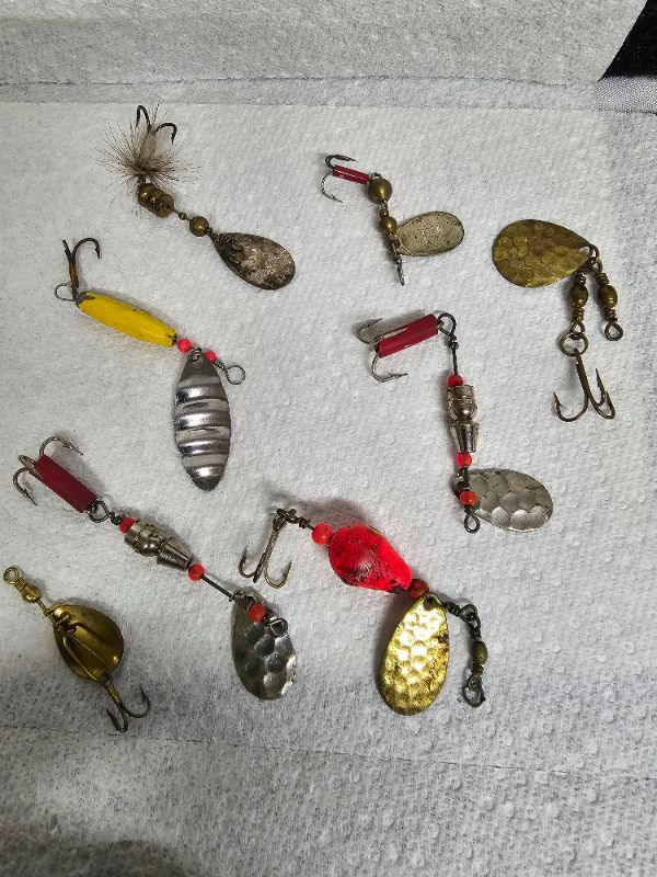 Photo 1 of Vintage Spinner Bait Fishing Lures Lot of 8 