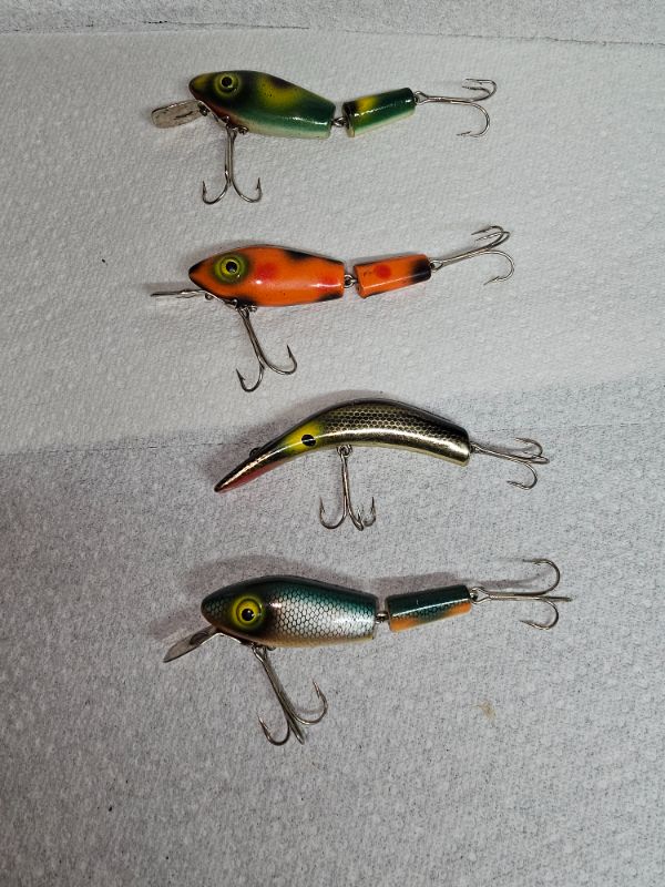 Photo 1 of Vintage Diver Fishing Lures Lot of 4