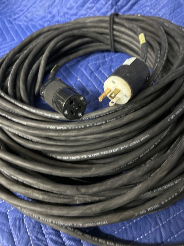 Photo 2 of Appx 75 foot long extension cord 14/3 edison 