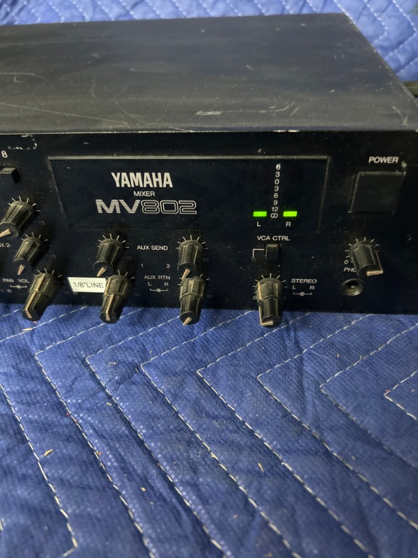 Photo 2 of Yamaha MV802 Professional 8 Channel Rack Mount Mixer untested powers on 